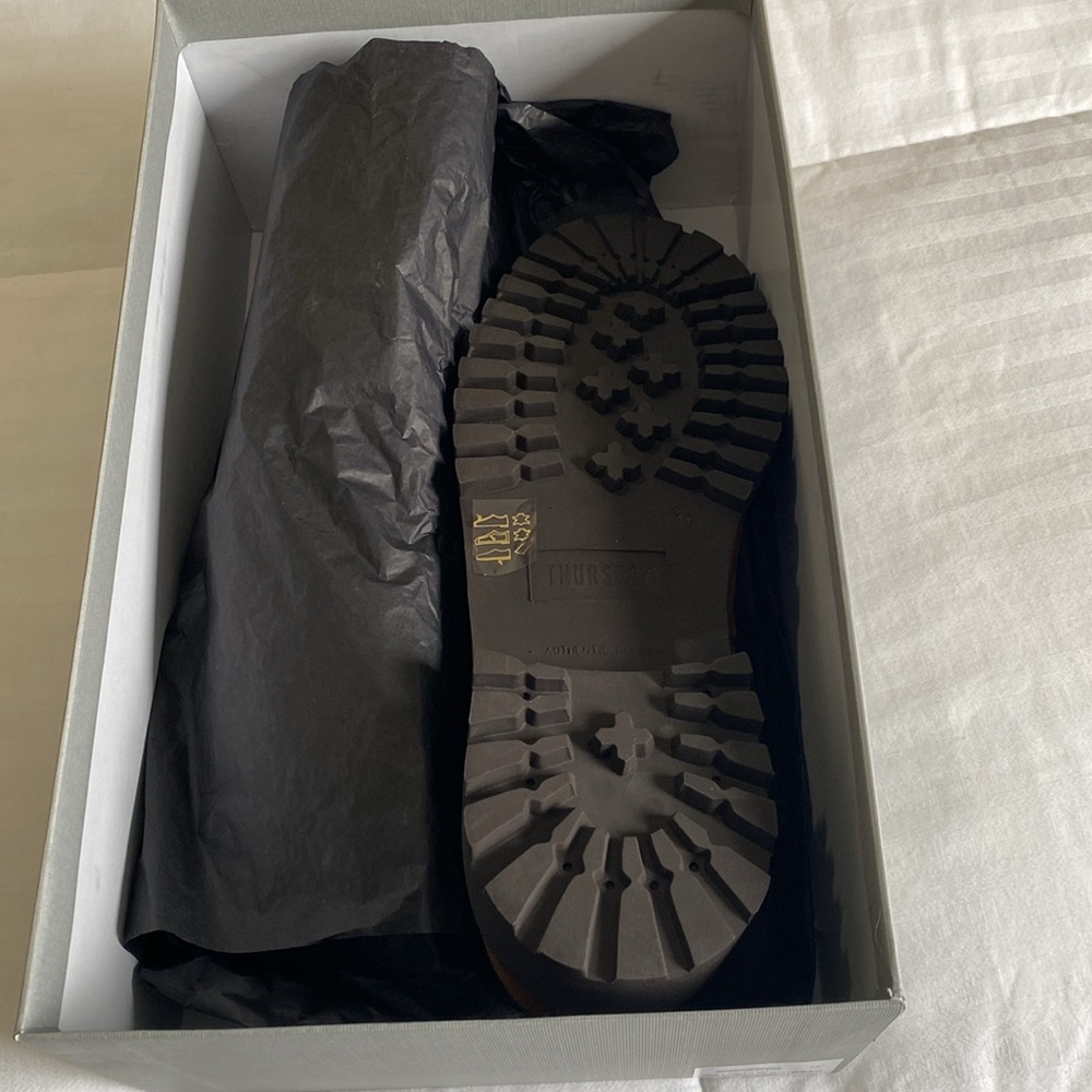 Versitile, stylish sophisticated new Thursday Boot Co suede lug-soled loafer - Picture 2 of 4
